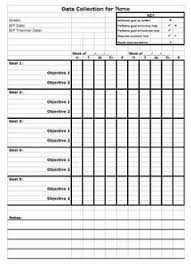 data sheet template to track progress toward iep goals