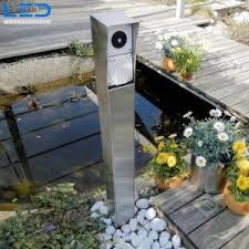 Gartensteckdosen Elektrosaule Fur Den Garten Gartensteckdose Steckdosen Aussensteckdose