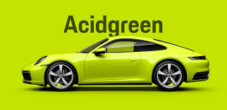 Image result for Acid Green 2025 Porsche