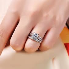 If it's too uncomfortable to wear your wedding ring and engagement ring on the same finger (or if the styles how much should you spend on an engagement ring or wedding ring? How To Wear Wedding Ring Stylewile