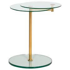 Modern and simple tempered glass coffee table, living room tea table, coffee table, tv cabinet combination, sandalwood tea table, ice flower tempered glass, a s. Ronald Schmitt Glass Side Table Gold Function Coffee Table Adjustable Table For Sale At 1stdibs