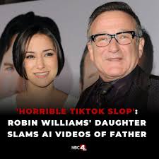 The daughter of the late actor and comedian Robin Williams took to  Instagram Monday to implore people to stop sending her artificial  intelligence videos of her late father.  https://nbc4i.co/4h47fmK?utm_medium=social&utm_source=facebook_NBC4