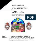 H :selamat natal ma tutu! Tertib Acara Perayaan Natal Punguan Hutabarat
