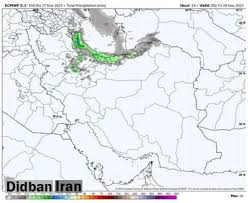 بارش‌های امروز ایران در کدام شهرها و استان‌ها رخ داد؟