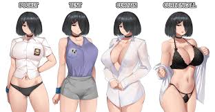 Rule 34 Dev - 1girl absurdres armpits arms_up black_hair black_sweater  blue_shorts bracelet breasts brown_eyes crop_top crop_top_overhang curvy  denim denim_shorts ela_angraeni_(revian_samuel_dani) english_text  hair_ornament hair_over_one_eye hairclip ...
