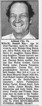 Obituary for Donald Ray Welck 80742519