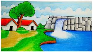 Последние твиты от brawl stars (@brawlstars). Waterfall Drawing How To Draw Waterfall Scenery With Oil Pastels