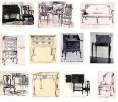 Queen Anne Furniture Risunki Stul Mebel