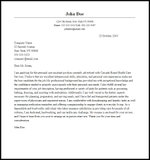 Professional Personal Care Assistant Cover Letter Sample Writing Guide Resume Now