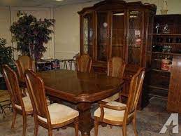 Sporting an hourglass shape, this upholstered dining chair works well in a variety of dining room arrangements. Fashionable Inspiration Thomasville Dining Room Sets Bedroom Furniture Discontinued Ideas Buffet Table Chairs Set Apppie Org