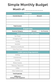 Budget Planner Finance Printable Budget Planner Simple Etsy Personal Budget Planner Budgeting Budget Planner