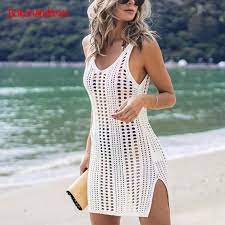 Crochet Cover Up Bikini Cover Up Sheer Dress Beachwear Etsy Abiti All Uncinetto Vestiti Per Bambini All Uncinetto Abito Crochet
