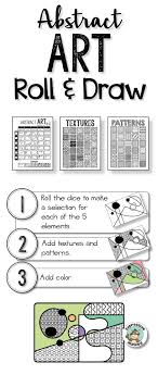 This Fun Game Is A Great Way To Get Students Drawing Abstract Designs Roll Draw To Add Different Abstract Abstract Art Projects Elementary Art Art Handouts