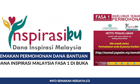 Permohonan anda telah diterima dan sedang diproses. Semakan Status Permohonan Bantuan Persekolahan Dana Inspirasi Malaysia Fasa 1 Edu Bestari
