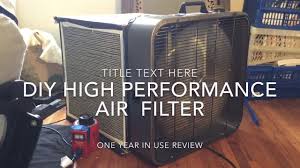 diy box fan air filter purifier high