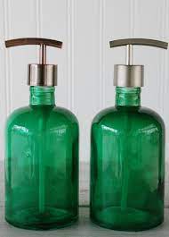 In seattle august, the gray stops and the green shines in the welcome sun. Happy Earth Day 7 Eco Friendly Accents Under 50 Glass Soap Dispenser Green Bathroom Accessories Soap Dispenser