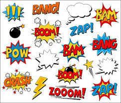 Superhero Clipart Comic Book Clip Art Comic Text Speech Etsy Book Clip Art Superhero Clipart Comic Text