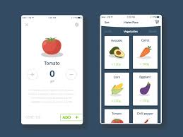 Veggies Shopping List Ios App Concept Ios App App Design Groceries App