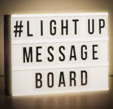 Light Up Message Board In 2020 Light Up Message Board Light Up Words Light Letters