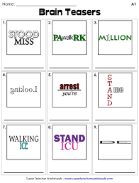 Easy word #puzzles with answers to twist your brain. Brain Teaser Worksheets Printable Brain Teasers