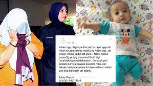 Diharap kes adam hayqal ini adalah kes terakhir seumpama ini yang berlaku dalam masyarakat kita. Bayi 5 Bulan Ditemui Mati Dalam Peti Ais Pengasuh 4 Lagi Kes Jenayah Melibatkan Pengasuh