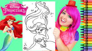 These half woman, half fish creatures have been part of legends of sailors for centuries that it is difficult today to know the origin. Coloring Ariel The Little Mermaid Disney Giant Coloring Page Crayola Crayons Kimmi The Clown Youtube