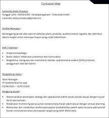 27 Contoh Cv Lamaran Kerja Kreatif Menarik Unik Riwayat Hidup Apoteker Presentasi