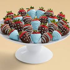 Pin By Nita Thompson On Recipes Baby Shower Desserts Blue Baby Shower Strawberry Baby