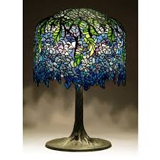 Tiffany lamps are beautiful handcrafted lamps not too bright but will certainly add elegancy and creativity tiffany style reading floor lamp lighting w12h64 inch green wisteria stained glass. Blue Wisteria Tiffany Lamp