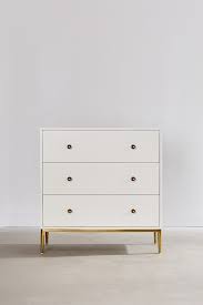 Cleo 3 Drawer Dresser Small White Dresser Three Drawer Dresser 3 Drawer Dresser