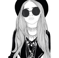 Art Black Drawing Fashion Favim Com 3118301 Jpg 499 497 Hipster Girl Drawing Dessins De Fille Art Tumblr