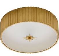 Caravel 1 Light 14 inch Gold Leaf/Frosted Glass Flush Mount Ceiling Light