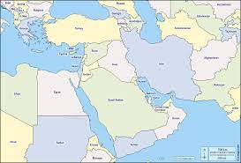 Asia is an extensive continent on the eurasia landmass, covering approximately 44.6 million km2, about 9% of the world's total land area. South West Asia Free Map Free Blank Map Free Outline Map Free Base Map States Names Color