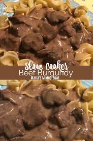 Making these burgers was extremely simple as it just included adding a little water with the soup packet. Slow Cooker Beef Burgundy Maria S Mixing Bowl