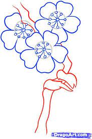 How To Draw Blossoms Step By Step Flowers Pop Culture Free Online Drawing Cherry Blossom Drawing Flower Drawing Tutorials Hand Embroidery Patterns Flowers