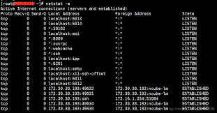 This can be checked using the netstat or ss programs. Linux Basic Command 5 Port Query Command Netstat Programmer Sought