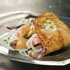 Crepes Aux Fruits De Mer Et Au Cru Du Clocher Metro Recipe Seafood Crepes Recipe Cooking Cream Recipes