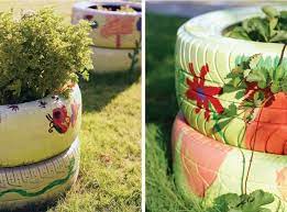 How to paint tires for garden. 24 Creative Ways To Reuse Old Tires As A Garden Decoration