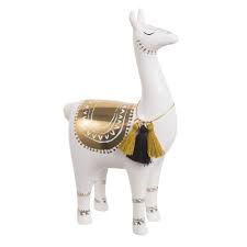 Lama Figur Aus Dolomit Weiss Und Goldfarben H 10 Maisons Du Monde Maison Du Monde Maisonsdumonde Figurine