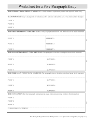 5 Paragraph Essay Outline Worksheet Essay Outline Template Argumentative Essay Outline Paragraph Essay