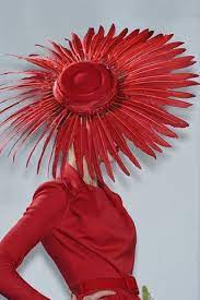 Christian Dior Feather Hat Hats Vintage Red Hats
