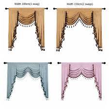 4.5 out of 5 stars 532. European Luxury Valances For Living Room Waterfall Valances For Kitchen Modern Curtains For Living Room Swag Valances Rod Pocket 1 Piece Wish
