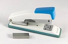 Measure 1.5 inches from the middle of the paper and cut the middle! Stapler Wikipedia