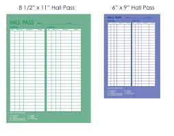 Free Printable Hall Passes with School Agenda