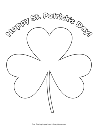 To print the free st. Happy St Patrick S Day Coloring Page Free Printable Pdf From Primarygames
