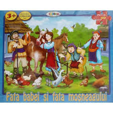 Fata babei si fata mosneagului. Puzzle Fata Babei Si Fata Mosului 30 De Piese 3 Ani Esteto Ro