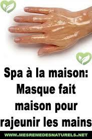 Spa A La Maison Masque Fait Maison Pour Rajeunir Les Mains Beauty Vegetables Massage