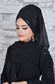 Siyah Drapeli Abiye Sal Sal Siyah Kadin