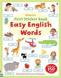 first sticker book easy english words in usborne quicklinks renkler