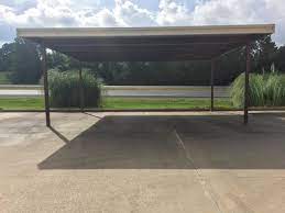 This type of roof doesn't experience snow buildup. Metal Carport Kits Mueller Inc